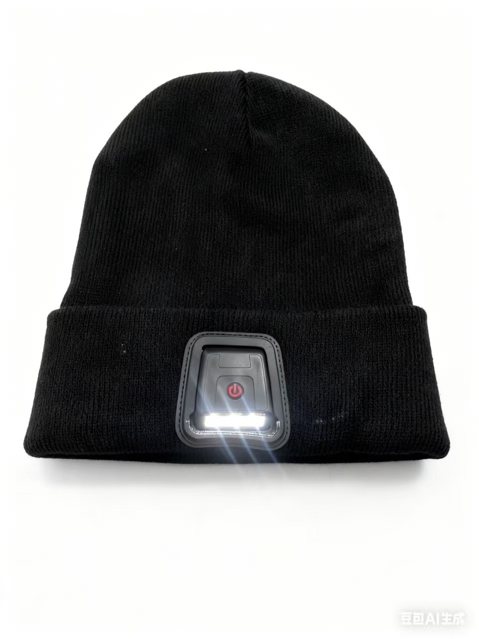 Black knit cap with the OC-102 focused-beam lamp